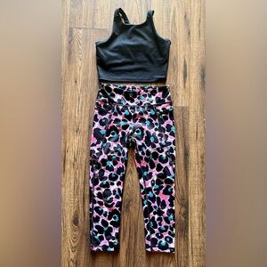 Tek Gear Kids' Colorful Leopard Print Leggings & top